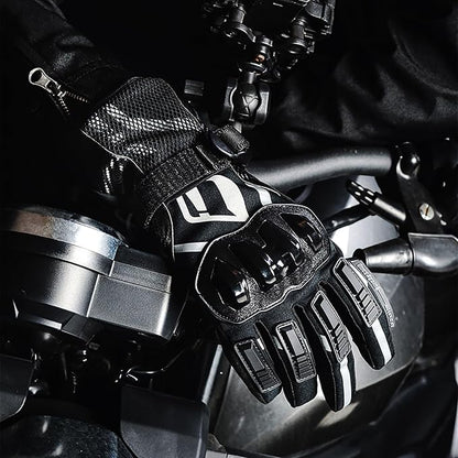 Motorcycle Gloves, Waterproof, Touch Screen, Men's Winter Gloves, Snowmobile - Image 2