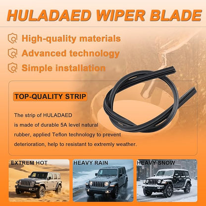 HULADAED® 26'' 17'' 14'' Windshield Wipers Replacement - Image 6