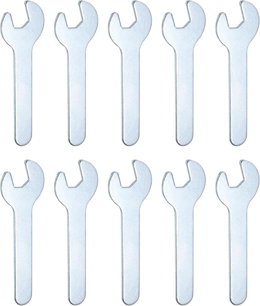 HARFINGTON 10pcs Small Wrench Open End Wrench 8x70x1.8mm Metric U-Shaped Single by HARFINGTON