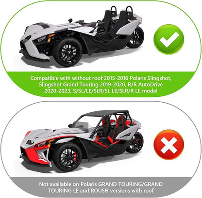Half Cover for Polaris Slingshot, 420D Oxford Cloth Windshield Cover Waterproof - Image 6