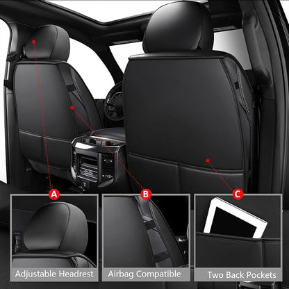 MIROZO Truck Seat Cover for Dodge Ram, Waterproof Ram Seat Cover Compatible - Image 3