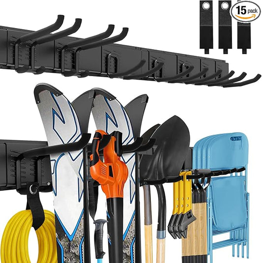 Garage Tool Organizer Wall Mount, 48 Inches Garden Tool Organizer by Unknown
