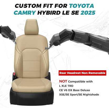 for Toyota Camry Seat Covers LE SE 2025 - Image 2