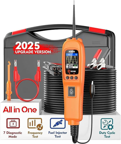 KZYEE KM50 Power Circuit Probe Kit - 12V/24V Automotive Circuit Tester Current by KZYEE