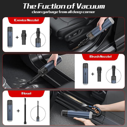 Chuboor Car Vacuum Cleaner High Power Cordless Rechargeable, 16000PA Powerful - Image 5