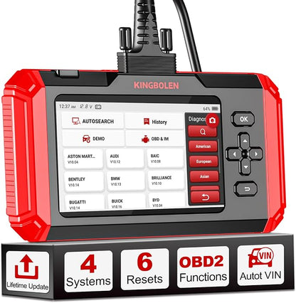 KINGBOLEN S500 OBD2 Scanner, ABS SRS Engine at Diagnostic Tool, Automotriz Code by KINGBOLEN