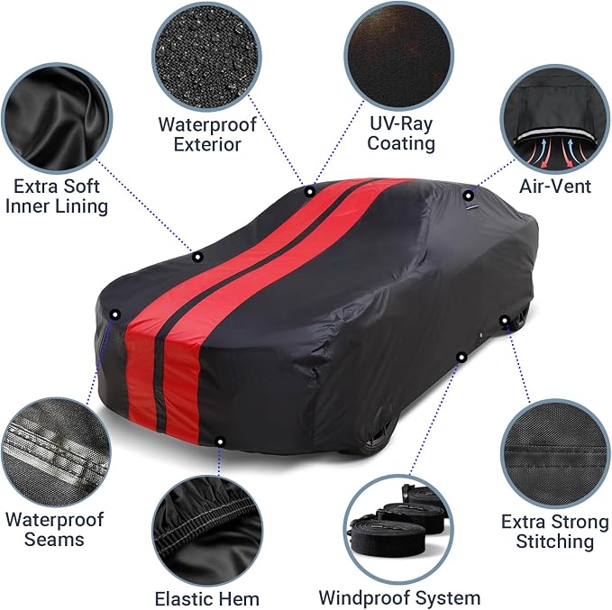 iCarCover Custom Car Cover for Chevy Stylemaster Waterproof All Weather Rain - Image 4