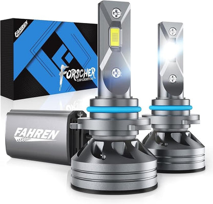9006/HB4 Light Bulbs, 800% Super Bright 6500K Cool White HB4 Lights, 1:1 Mini by Fahren
