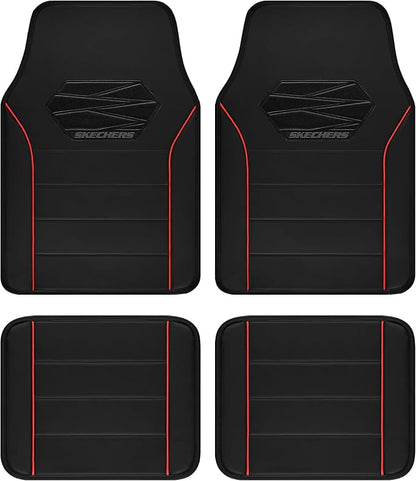 Skechers Memory Foam Car Mats, Leather Piping Floor Mats - Image 8
