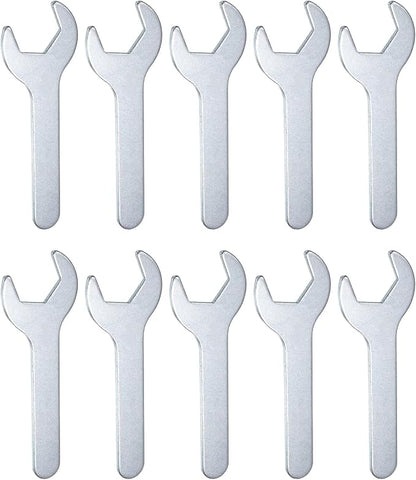 HARFINGTON 10pcs Small Wrench 25x126x2.8mm Metric U-Shaped Single Open Ended by HARFINGTON