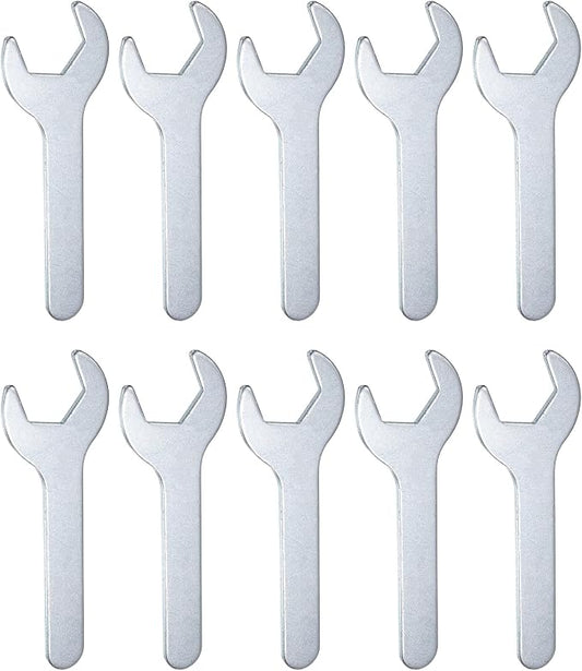 HARFINGTON 10pcs Small Wrench 25x126x2.8mm Metric U-Shaped Single Open Ended by HARFINGTON