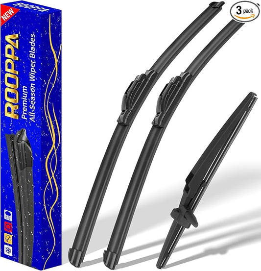 3 wipers Replacement for 2003-2009 Toyota 4Runner, Windshield Wiper Blades by ROOPPA