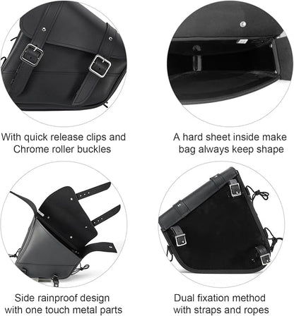 GARGOYLE BELLS Motorcycle Saddle Bags Solo Swing Arm Bag - Image 2