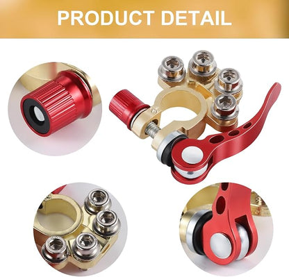 SINGARO Car Battery Terminal Connector, 4 Way Positive and Negative Pole Quick - Image 3