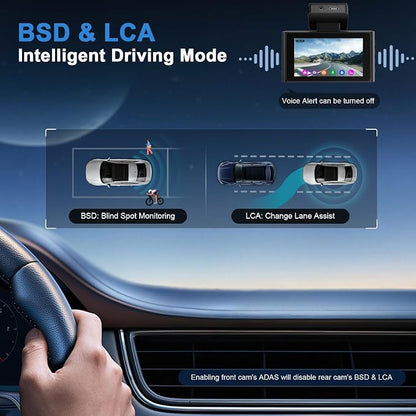 Dash Cam, 4K Dash Cam Front and Rear - Image 4