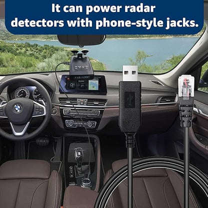 6.56FT USB to RJ11 Plug Cable, Radar Detector Cable Compatible - Image 4