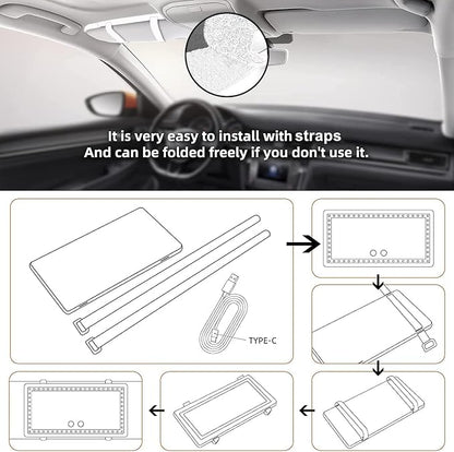 Car Sun Visor Vanity Mirror, - Image 6