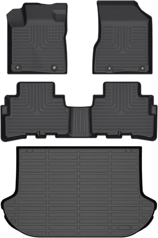 Wayhigh-All Weather Floor Mats and Cargo Mat Set Fit by Wayhigh