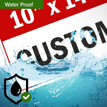 Custom Sign, Custom Sign for Business, Indoor/Outdoor use. 10x14 Inches - Image 8