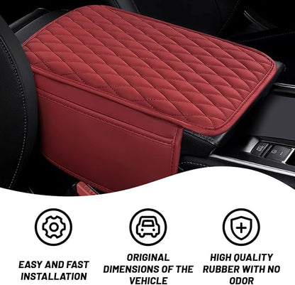 Car Center Console Cover, Upgraded Leather Arm Rest Cover - Image 3