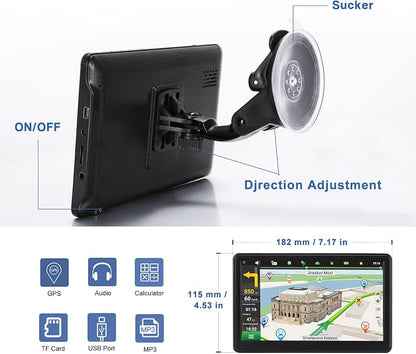 GPS Navigator for Car, Latest 2025 Map 7 inch Touch Screen Car GPS 256-16GB - Image 6