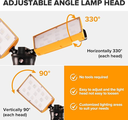 LUTEC 【Upgraded】 6290Pro 15000 Lumen 105 Watt Dual-Head LED Work Light - Image 3