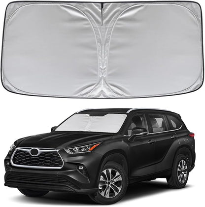 KAYZT Windshield Sun Shade for Toyota Highlander 2020-2025 2026 L LE XLE by KAYZT