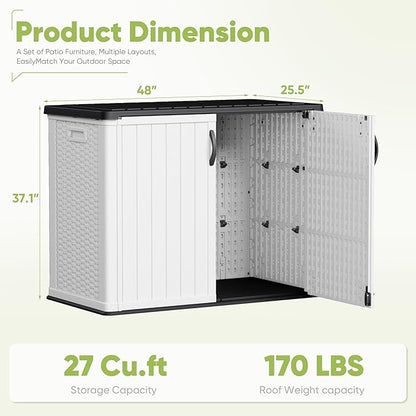 Devoko Outdoor Storage Cabinet 26 Cu Ft - Image 7