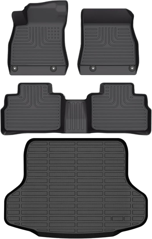 Wayhigh-All Weather Floor Mats & Cargo Liner Set by Wayhigh