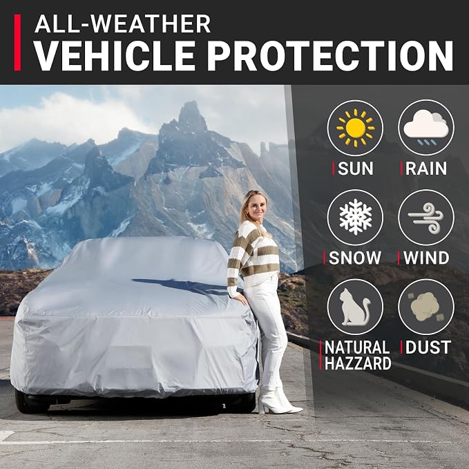 iCarCover Fits: 1984-1987 Premium Full Car Cover Waterproof All Weather - Image 2