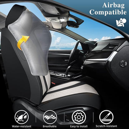 Car Seat Covers Full Set, Leather Seat Covers - Image 6