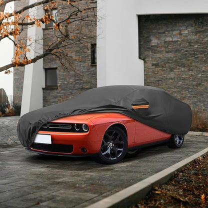 MORNYRAY Compatible with Dodge Challenger, Car Cover Outdoor Waterproof Sun - Image 6