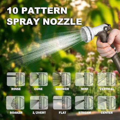 Retractable Garden Hose Reel, 5/8 in 100+6 ft, Heavy Duty Wall Mounted Water - Image 5