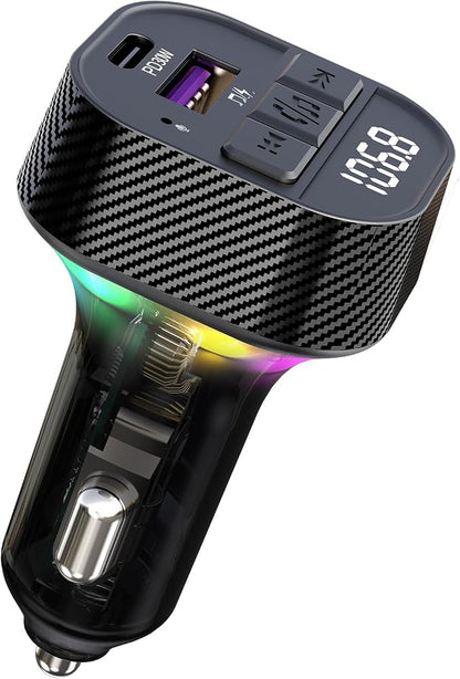 Bluetooth 5.3 FM Transmitter for Car, Wireless FM Radio Transmitter, Support by SYENGKKY