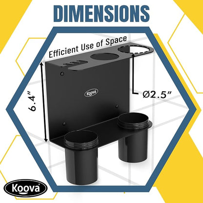 Koova Grease Gun Holder | Tractor Grease Gun Garage Organizer Wall Mount | - Image 3