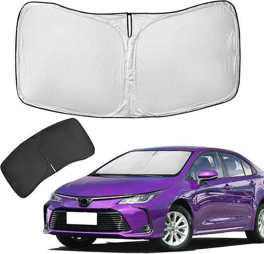 for Toyota Corolla Sun Shade Sunshade Windshield Cover by ZOIBVCARSUNSHADE