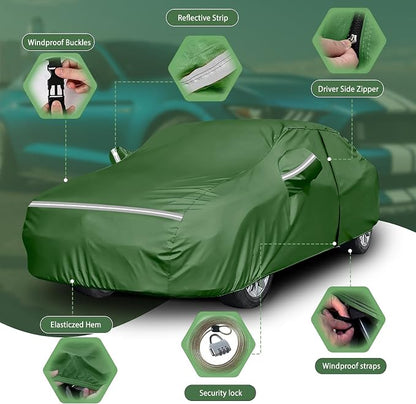 BOSSTONE Car Cover Custom Fit for Ford Mustang 1994-2025, Waterproof All - Image 5