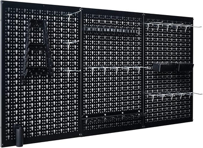 Ultrawall Peg Board Wall Organizer 4 ft. Metal Pegboard Garage Wall Pegboard - Image 4