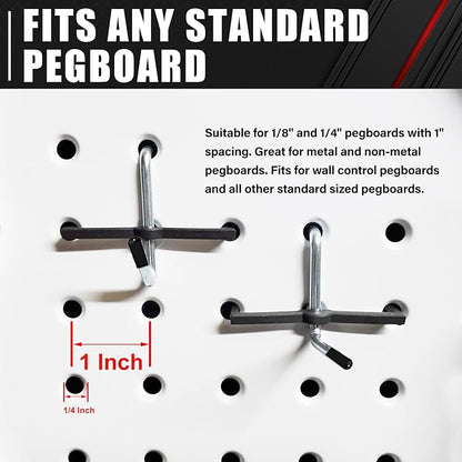 C&T 278 Piece Pegboard Hooks Assortment Kit, Pegboard Accessories Organizer Set - Image 4