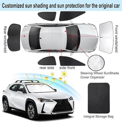 TINGLU Window Shades for Lexus UX 2019-2024 2025 Accessories Car Side Full - Image 3