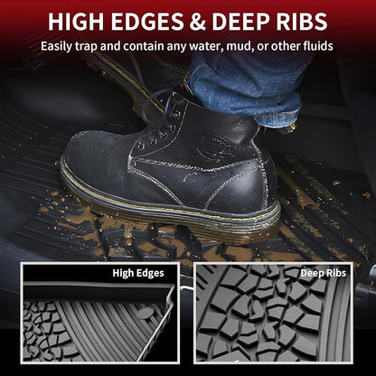 LASFIT Floor Mats for Jeep Grand Cherokee 2022-2025 5-Seat All Weather TPE - Image 3
