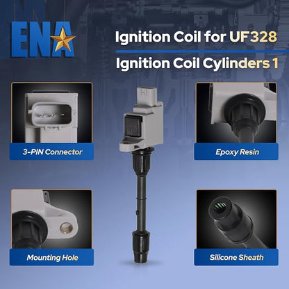 ENA Set of 6 Ignition Coil Pack 2000 2001 3.3 3.5 Compatible - Image 3