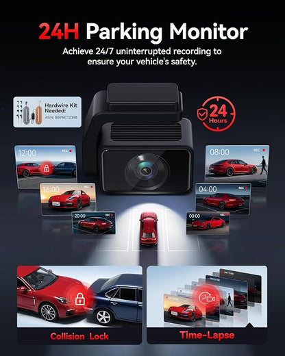 REDTIGER F4 Pro 4K Dash Cam Front and Rear, STARVIS 2 Sensor, 128GB Card - Image 6