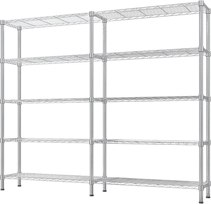 VINGLI 5 Tier Storage Shelves 1430LBS Heavy Duty Metal Shelving, Upgraded 58" W - Image 5