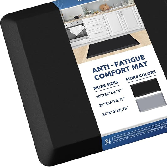 KitchenClouds Kitchen Mat Cushioned Anti Fatigue Rug 20"x32" Waterproof by KitchenClouds