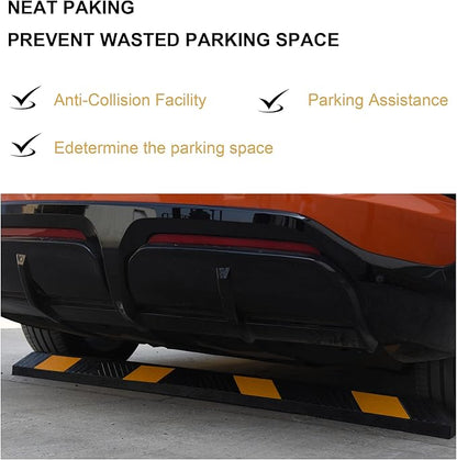 OrangeStar 72" Rubber Parking Curb, Heavy Duty Garage Floor Wheel Stopper - Image 4