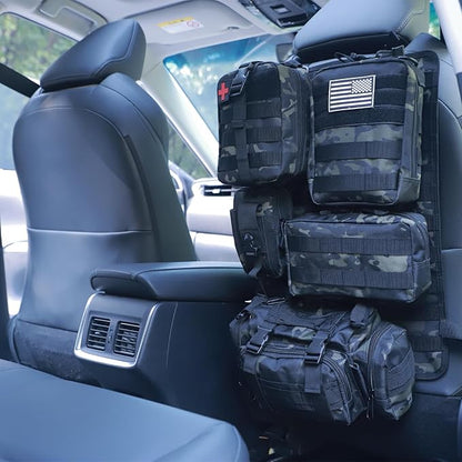 Universal Tactical Seat ​Back Organizer Vehicle Molle Panel Organizer Storage - Image 8