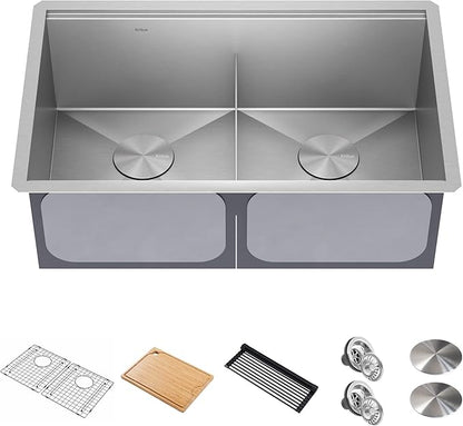 KRAUS Kore Workstation 30-inch Undermount 16 Gauge Stainless Steel Kitchen Sink by KRAUS