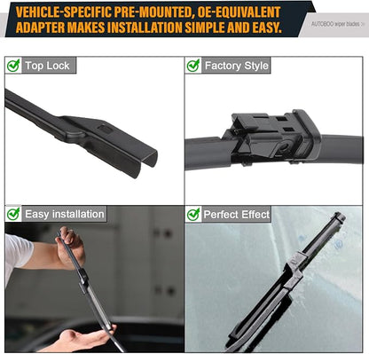 AUTOBOO 26"+14" Windshield Wipers - Image 5