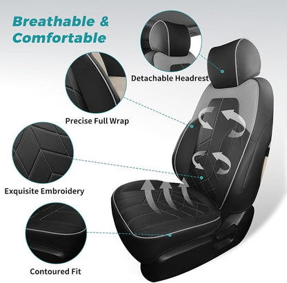 for Honda CRV Seat Covers Custom Fit 2017-2022 EXL EX LX Sport, Hybrid - Image 3